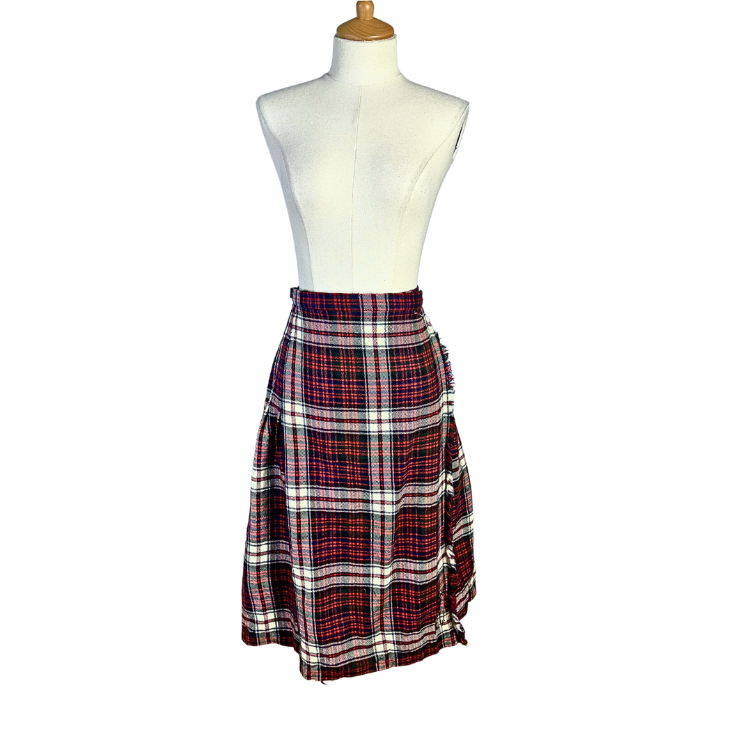 Vintage tartan kilt - XS/S