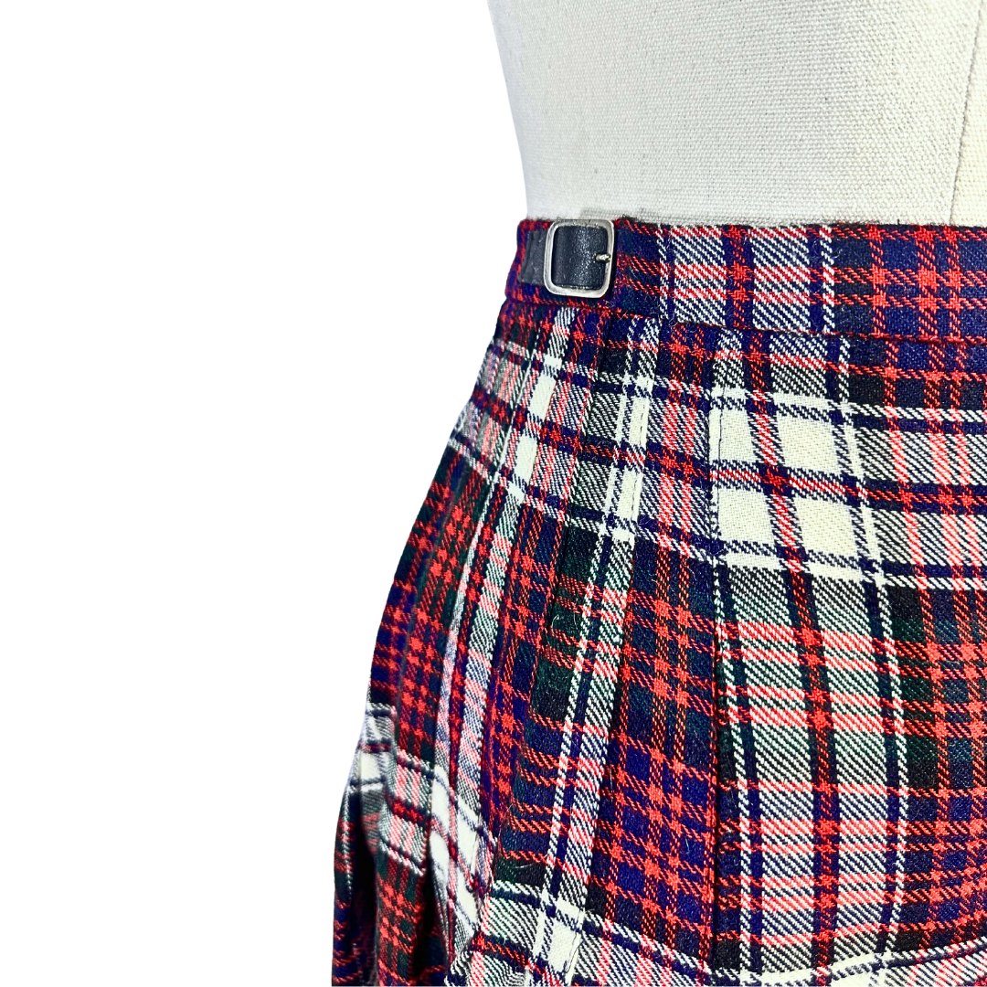 Vintage tartan kilt - XS/S