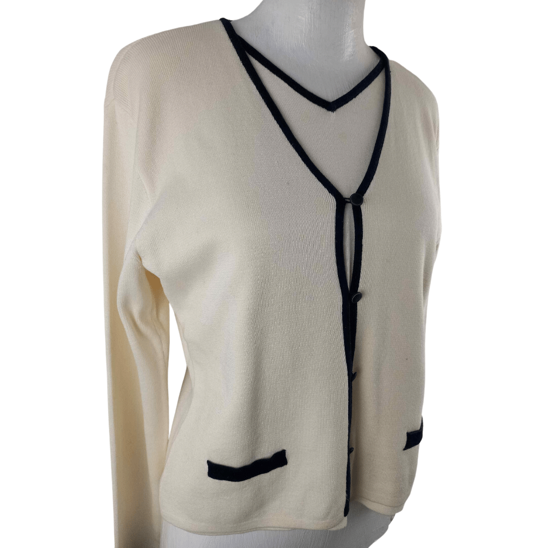 Liz Claiborne 2-in-1 cardigan and top - M