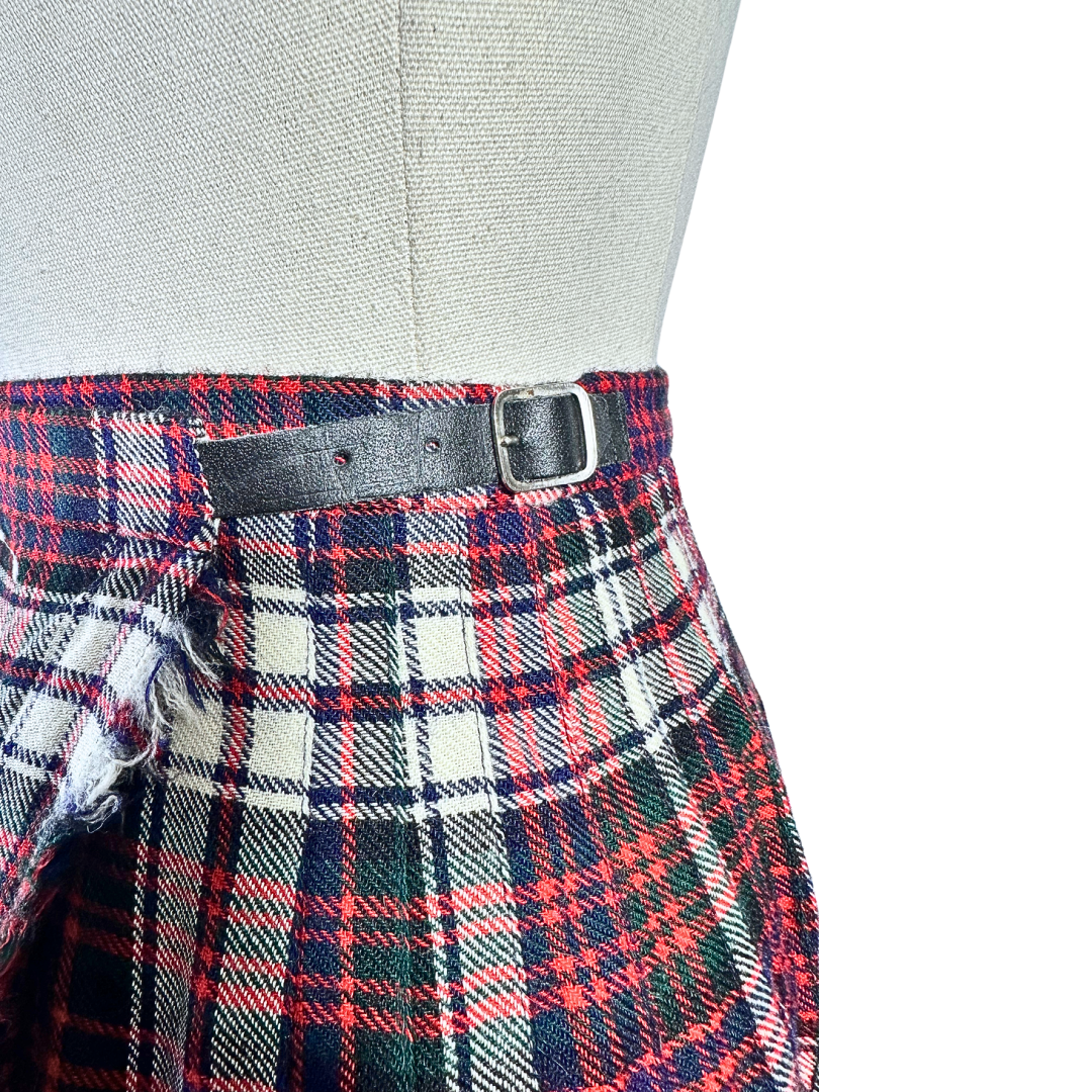 Vintage tartan kilt - XS/S