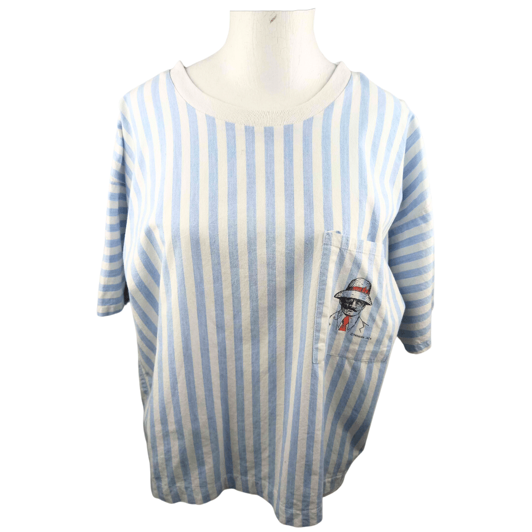 Panama Jack stripe boxy t-shirt - M/L
