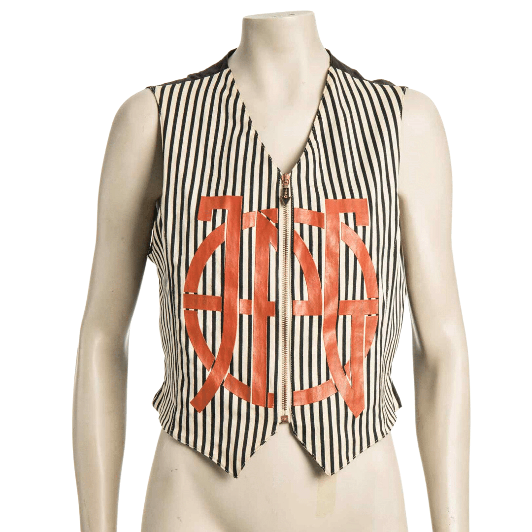 Jean Paul Gautier striped zipped-up vest - L (Free Delivery)