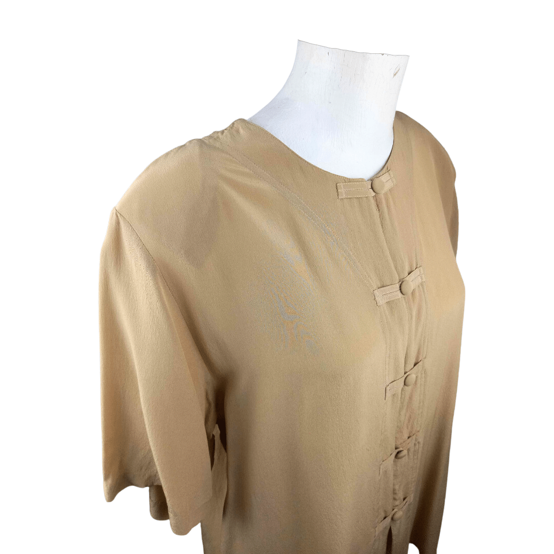 Shortsleeve silk blouse - M