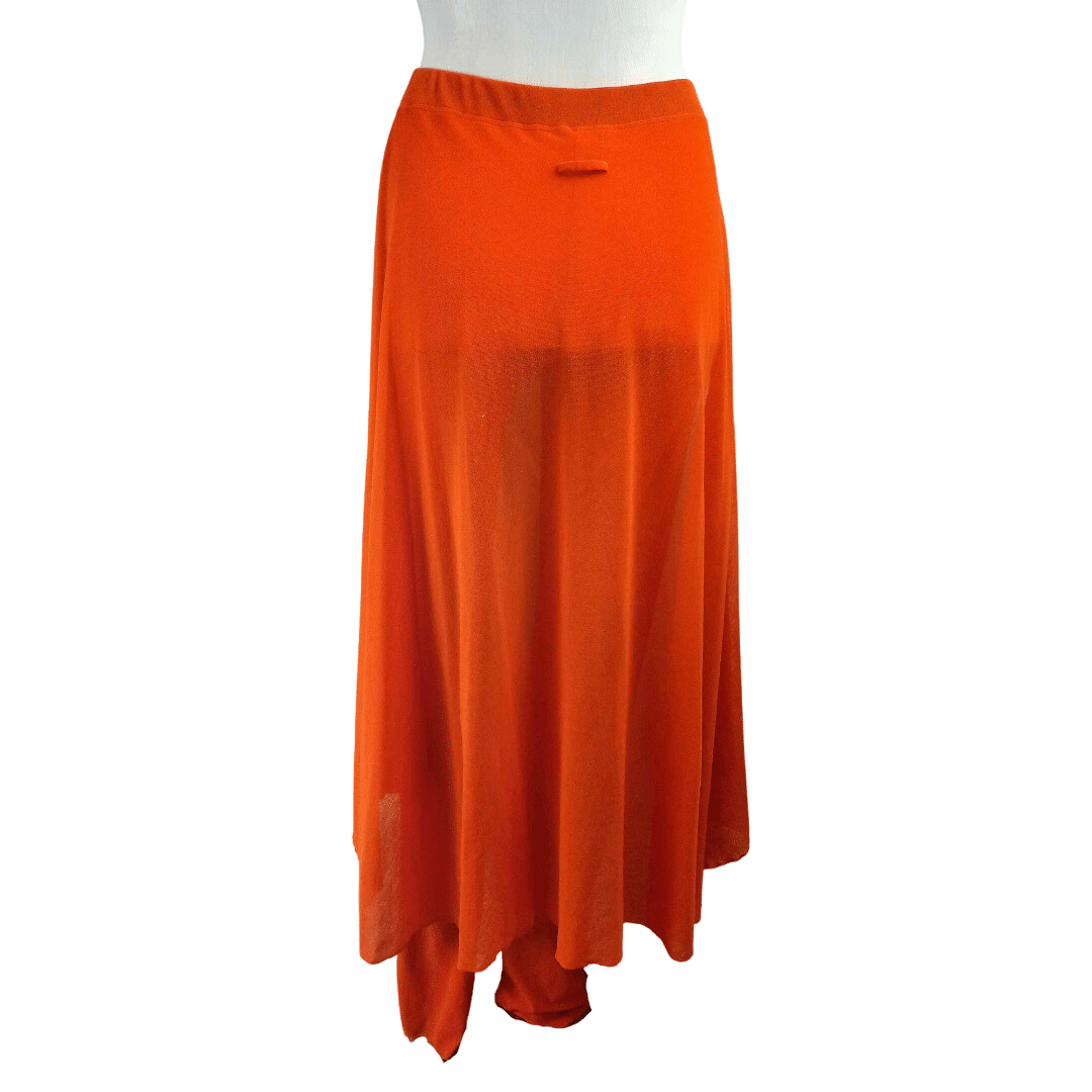 Rare Jean Paul Gaultier mesh pants with skirt train - S (Free Delivery)