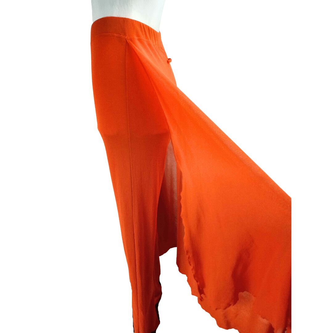 Rare Jean Paul Gaultier mesh pants with skirt train - S (Free Delivery)