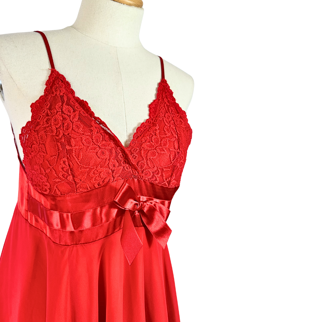 Red babydoll lingerie dress - S