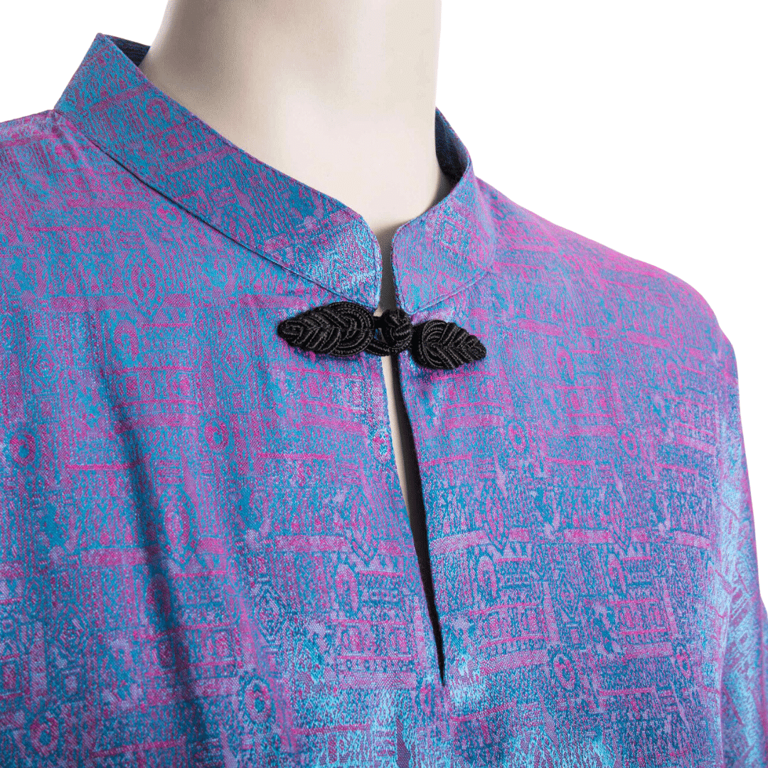 Thai silk oriental-style top - L