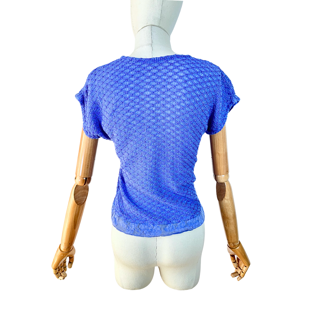 Periwinkle linen blouse - S