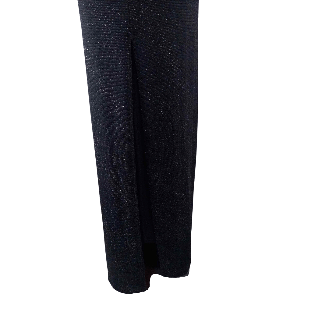 Keyhole halter bodycon maxi dress - S