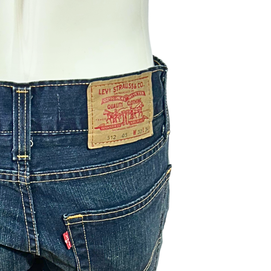 Levis 512 button fly bootcut jeans - M