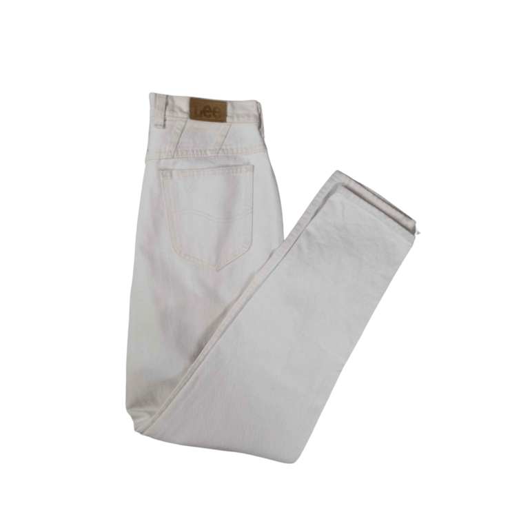 White Lee high waisted vintage jeans- M