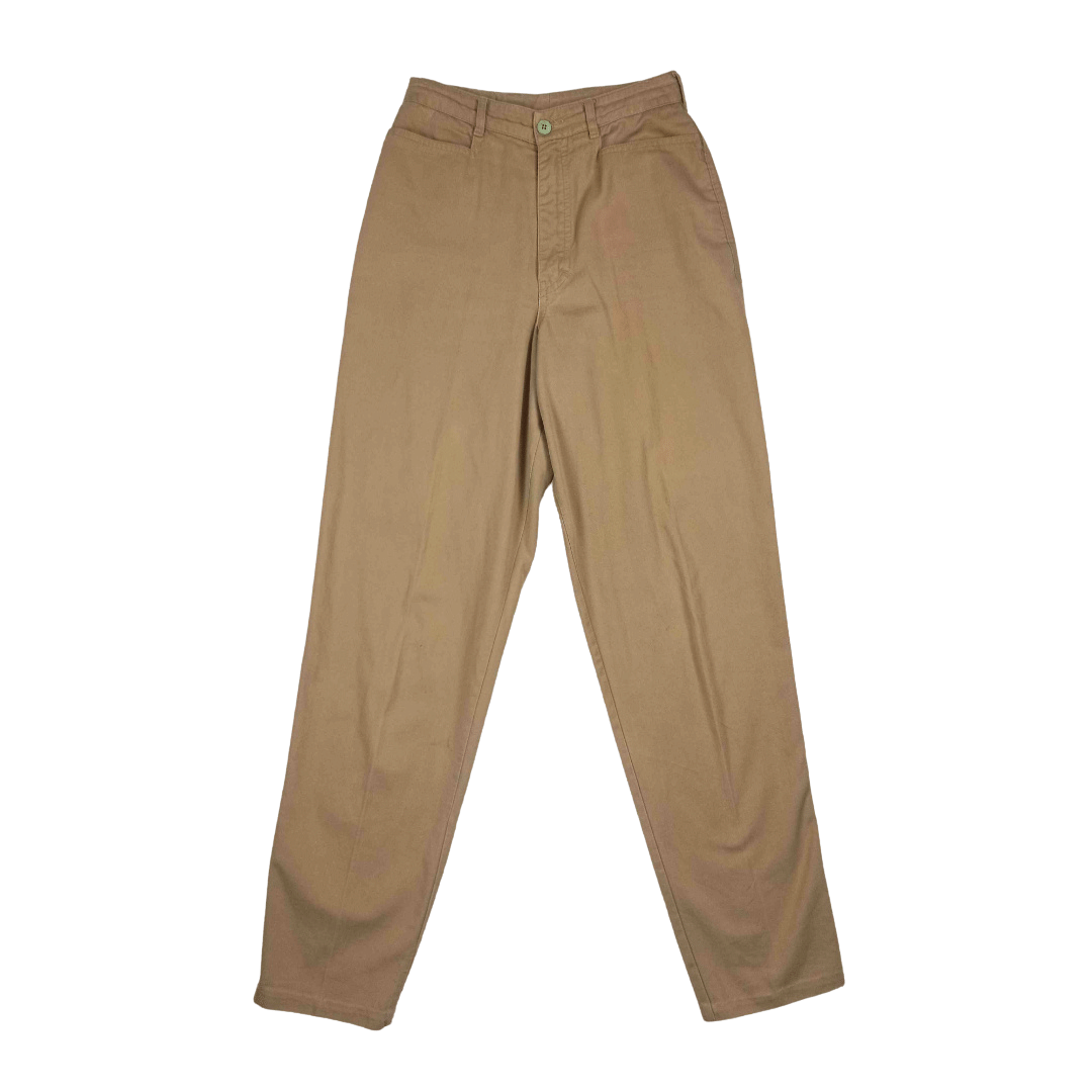 Khaki high waisted pants - XS