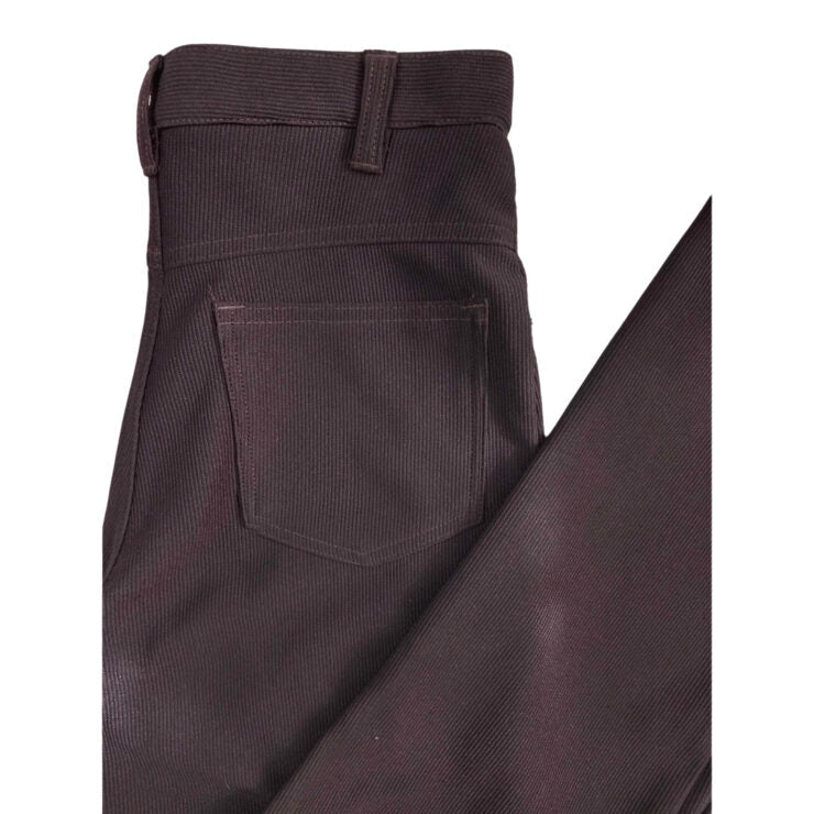 Brown ribbed high waisted pants- S/M