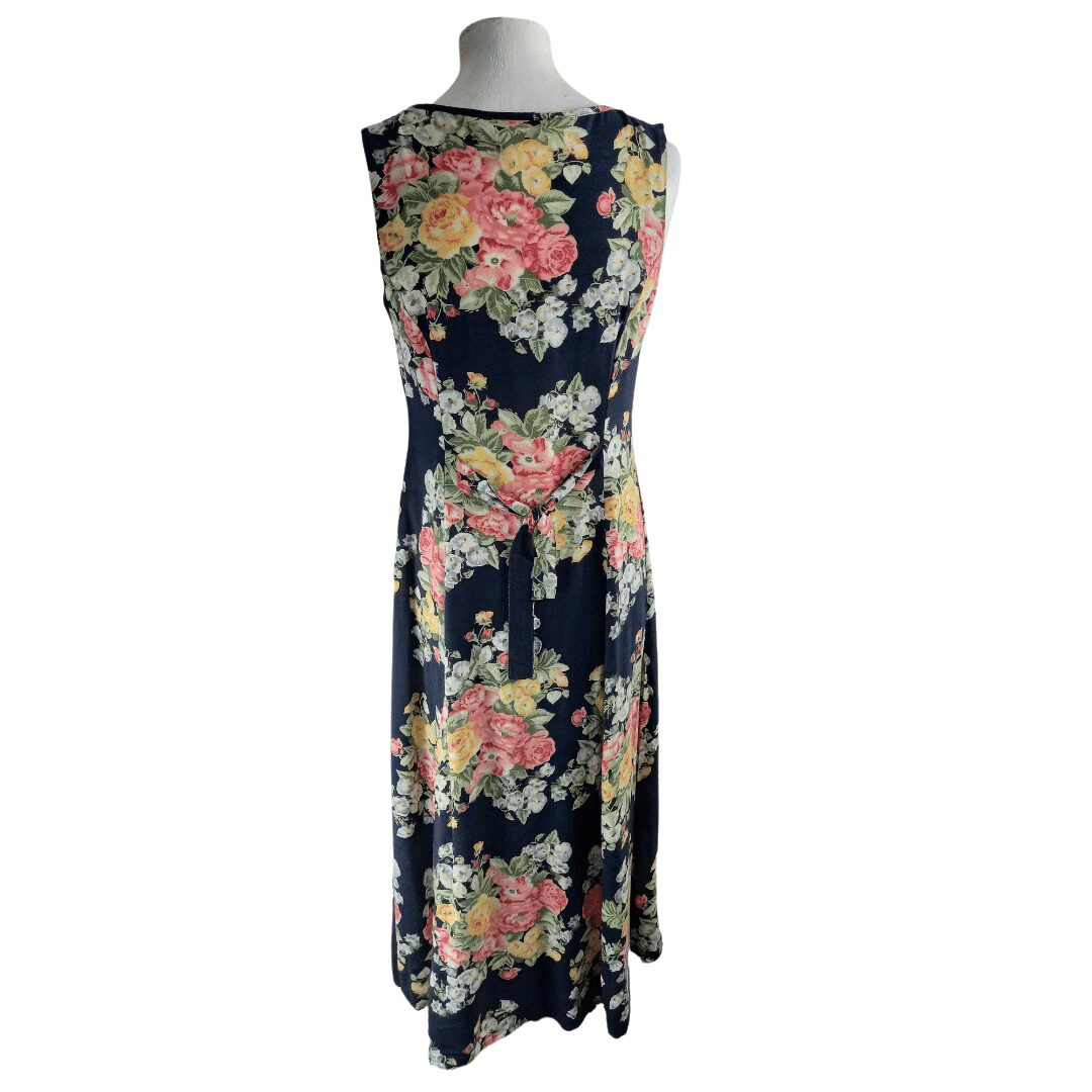 Vintage floral maxi dress - S