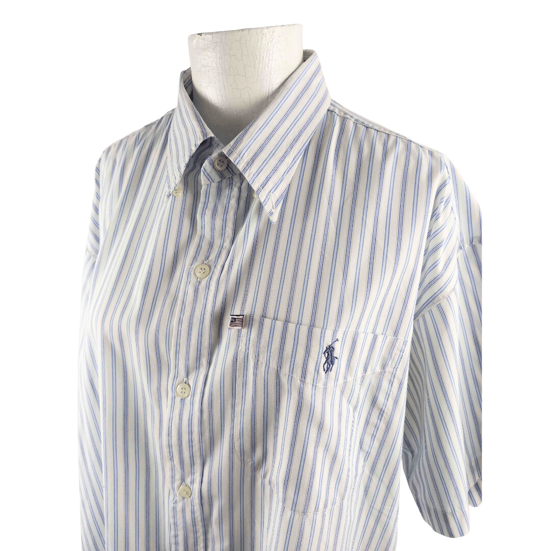 Stripe shortsleeve Polo Ralph Lauren shirt - XL