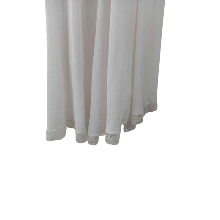White embroided strap dress- XS