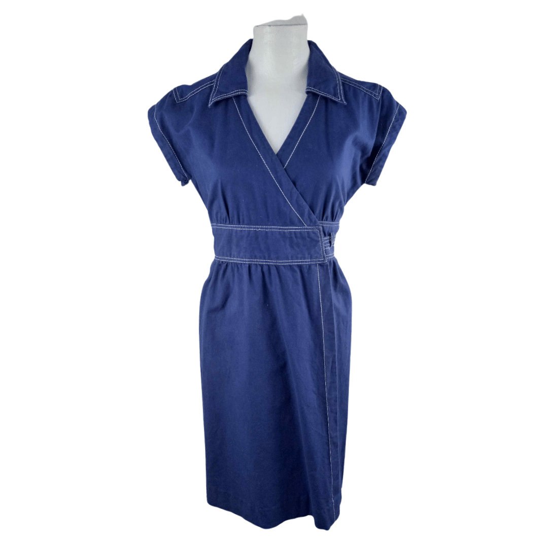 Collared wrap dress - S/M