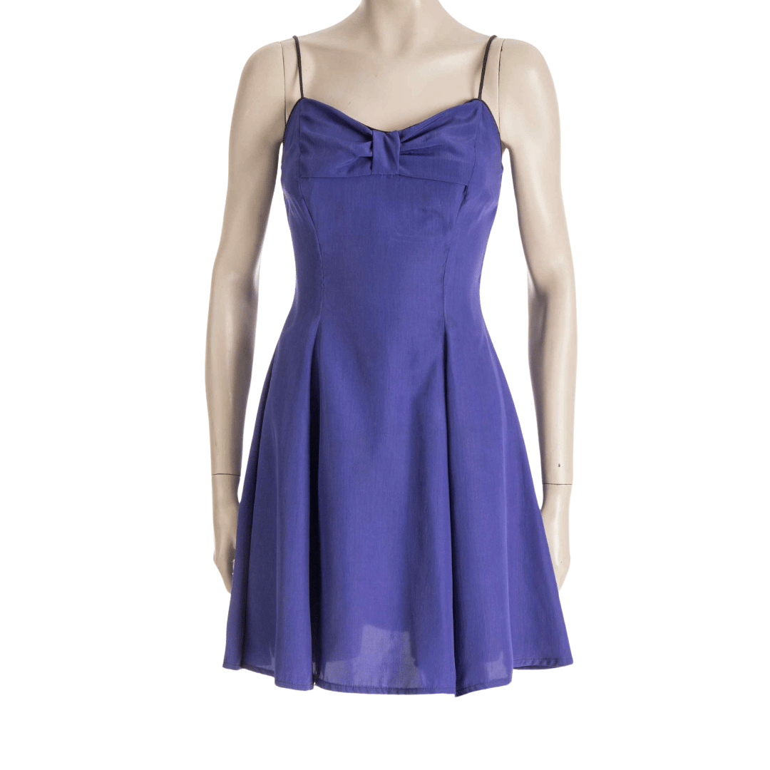 Silky spaghetti strap aline dress - S/M