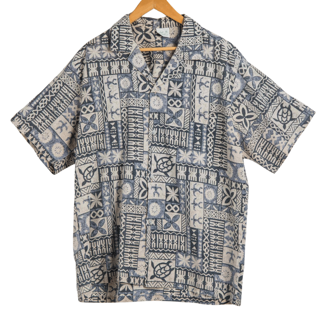 Hawaiian-made tropical print shirt - XL