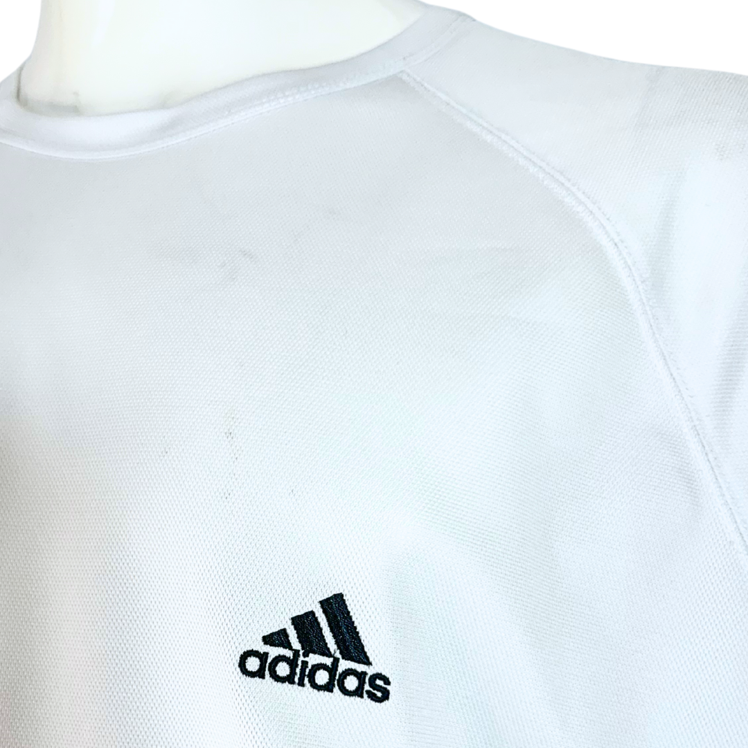 White Adidas athleisure top - XL