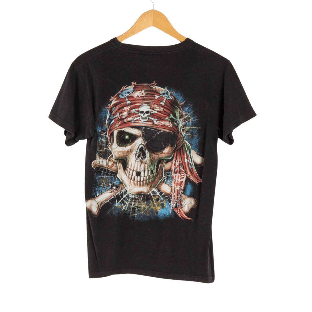 Skull pirate graphic print tshirt - S