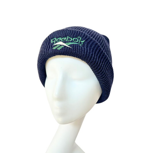 90s Reebok embroidered knitted beanie - OS