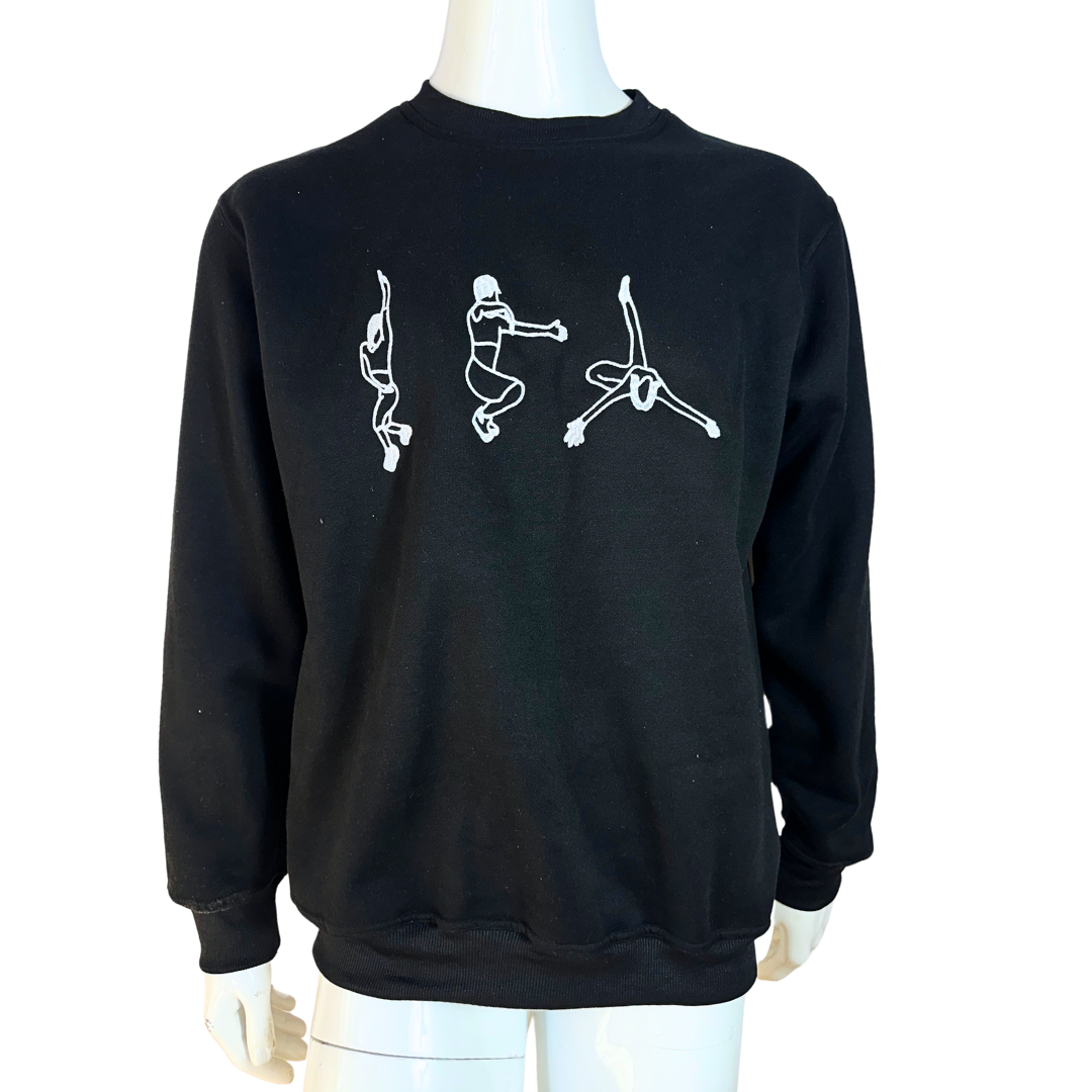 Voguing embroidered cotton sweatshirt - S/M/L