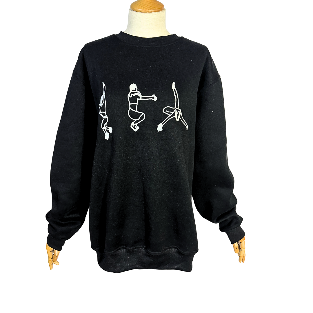 Voguing embroidered cotton sweatshirt - S/M/L