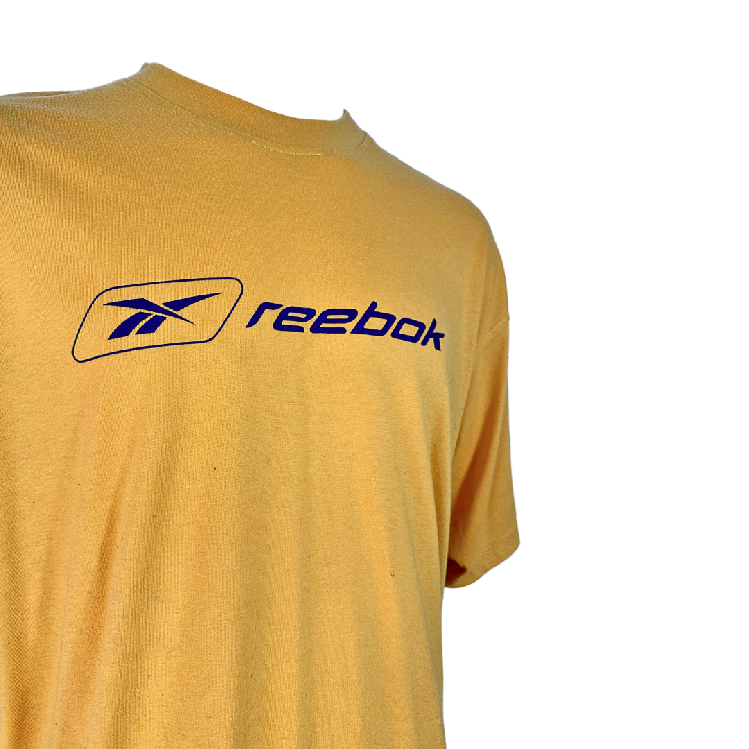 Yellow 90s Reebok tshirt - XL