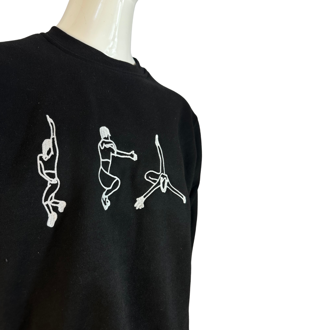 Voguing embroidered cotton sweatshirt - S/M/L