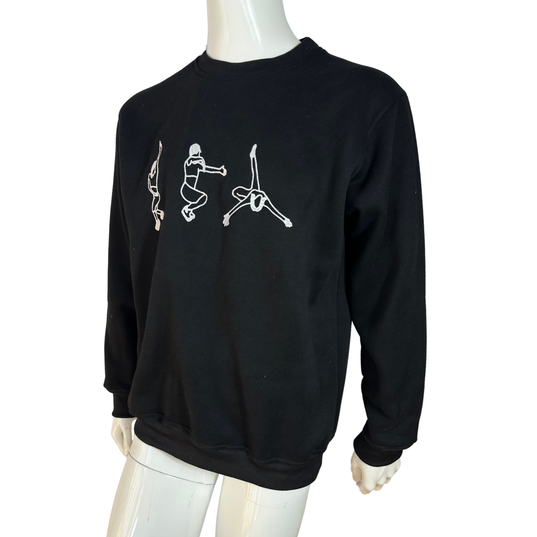 Voguing embroidered cotton sweatshirt - S/M/L