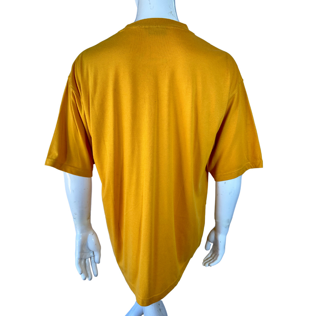 Yellow 90s Reebok tshirt - XL