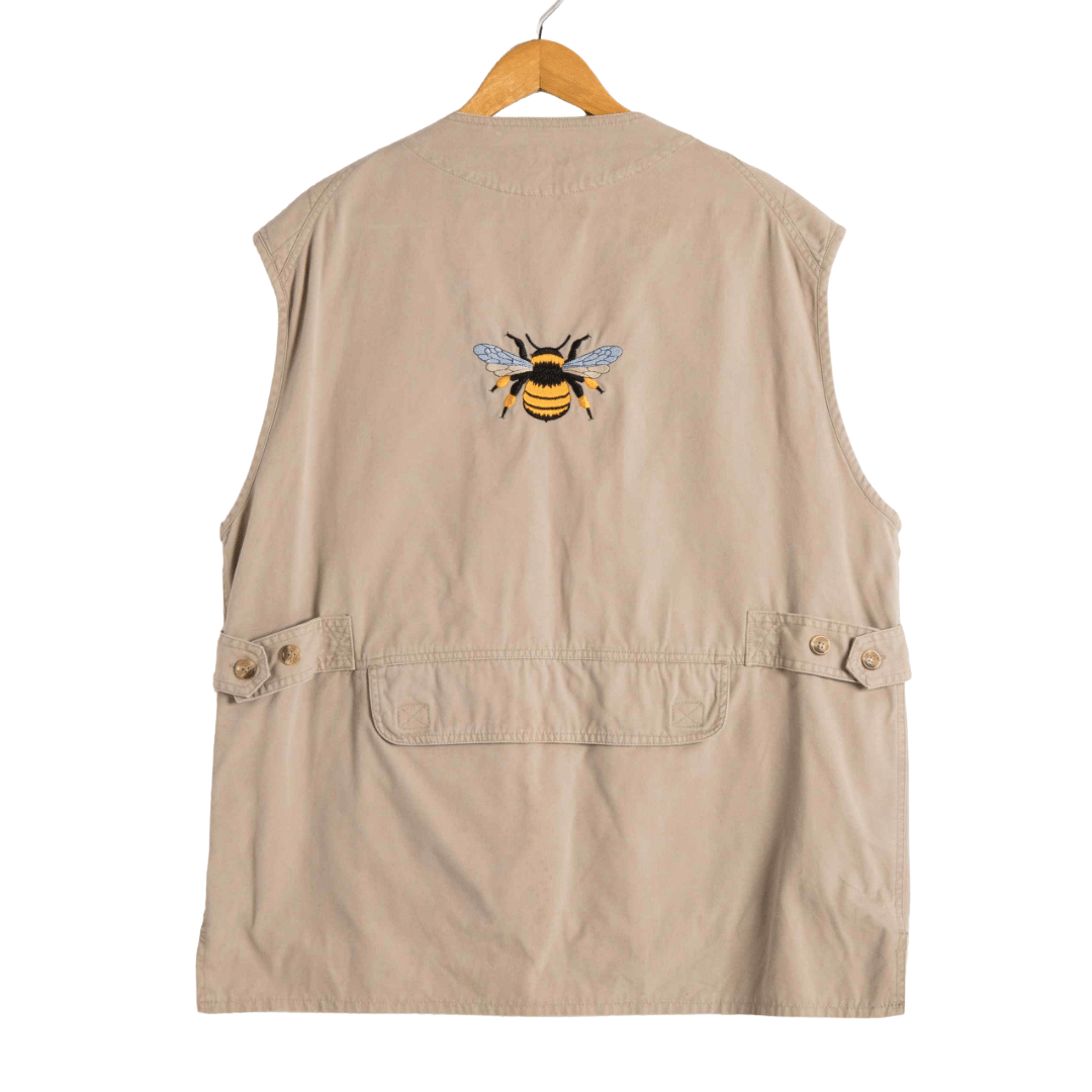 Utility jacket with bee embroidery - XL