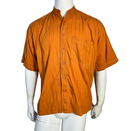 Mandarin collar shirt - M