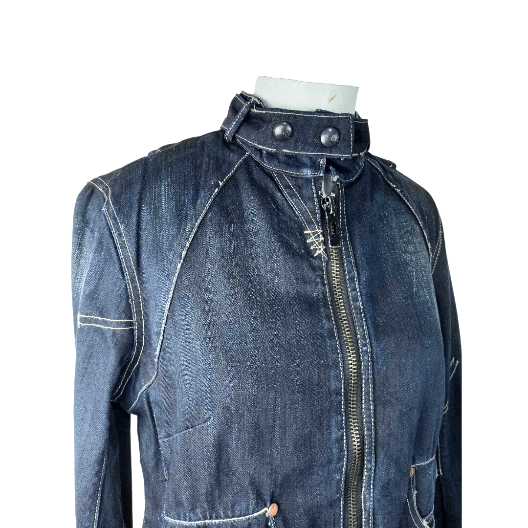 G-Star Raw denim motorcycle-style jacket - XS/S (Free Delivery)