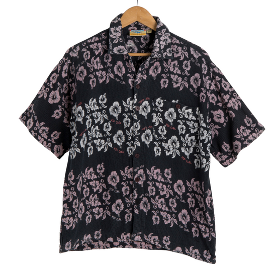 Rip Curl floral print shortsleeve shirt - L
