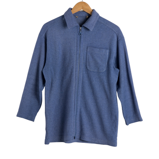 Vintage fleece zipped up shirt - S