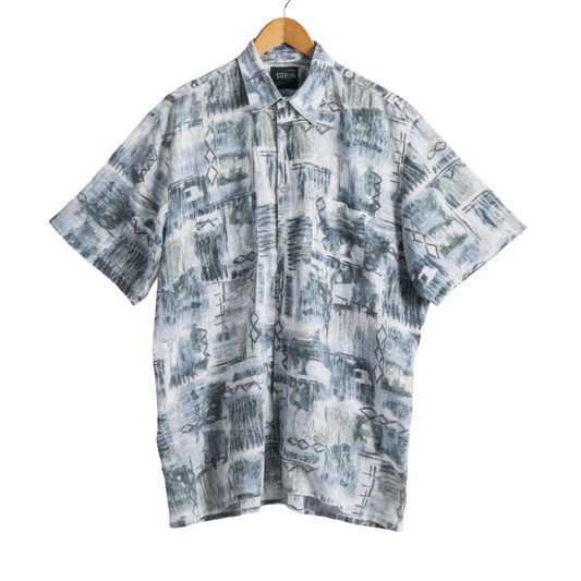 Abstract print shortsleeve shirt - 2XL