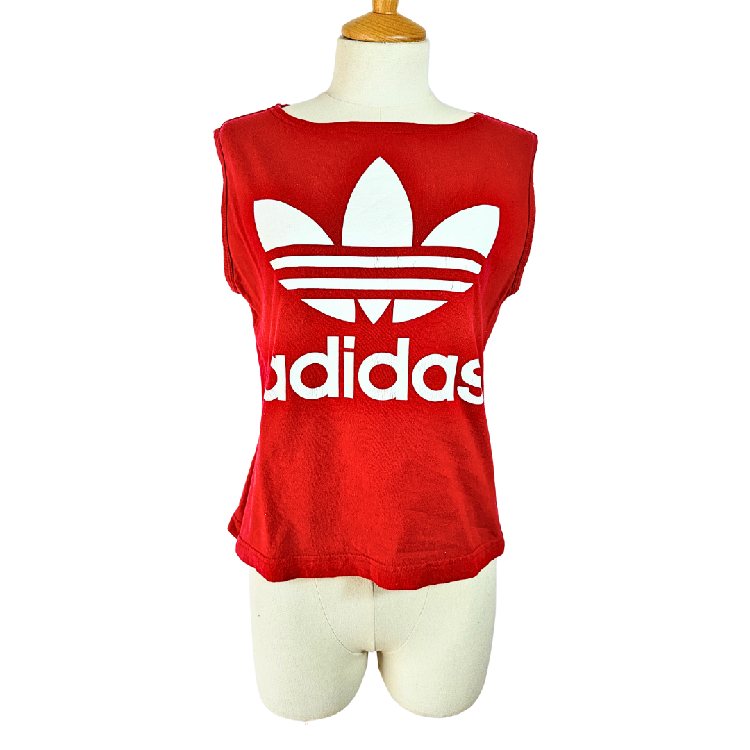 Red Adidas tank top - L