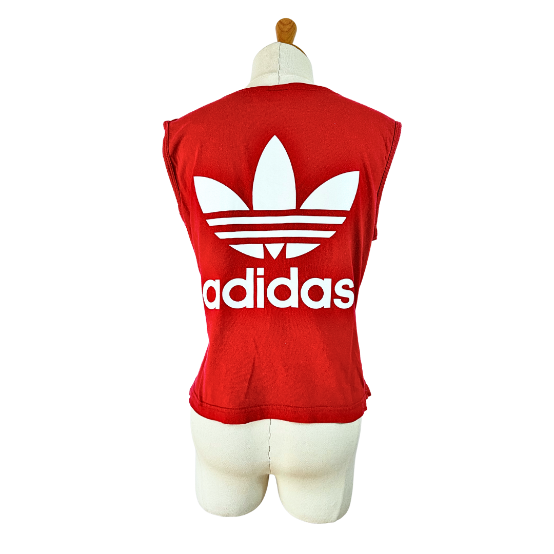 Red Adidas tank top - L