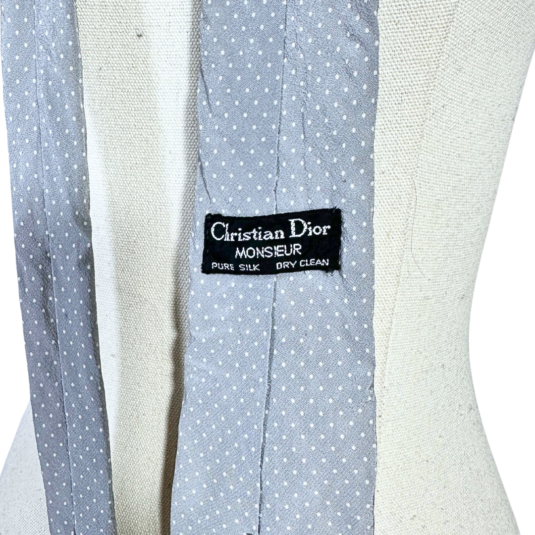 Christian Dior polka dot necktie