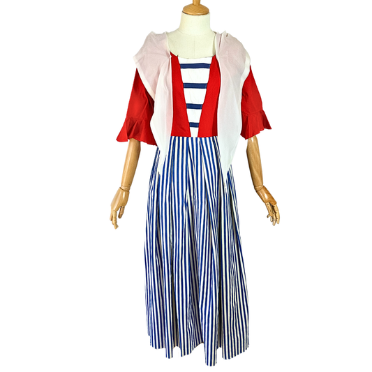 Vintage nautical dress - S