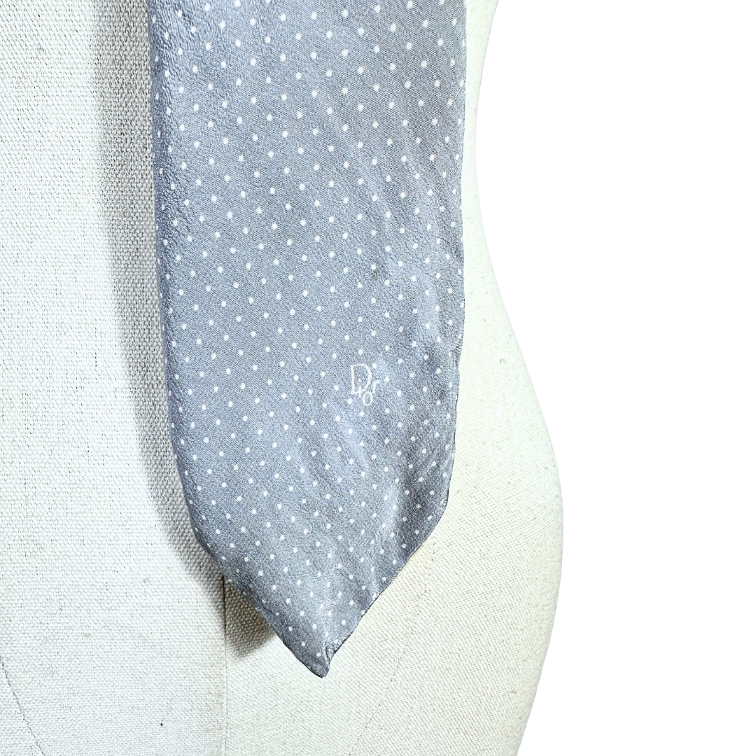 Christian Dior polka dot necktie