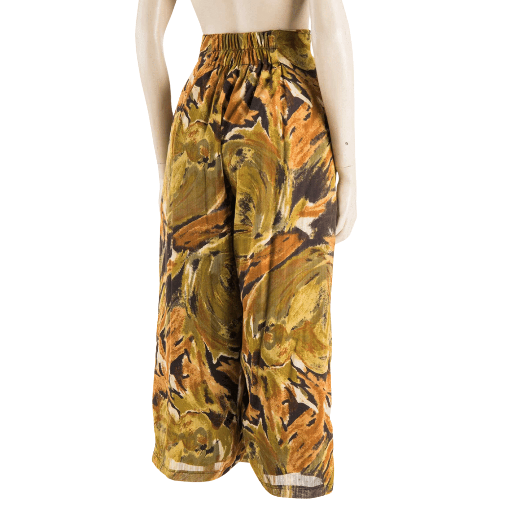 Floral high waisted palazzo pants - XS/S