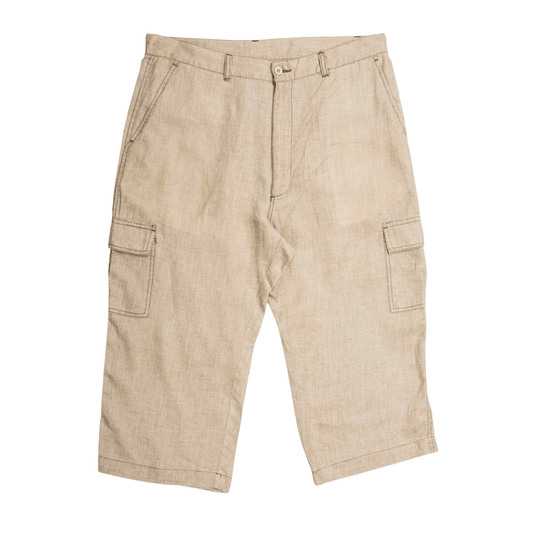 Linen-blend cargo shorts - M/L
