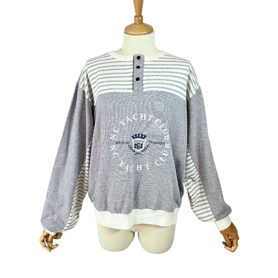 Striped nautical sweatshirt - XL