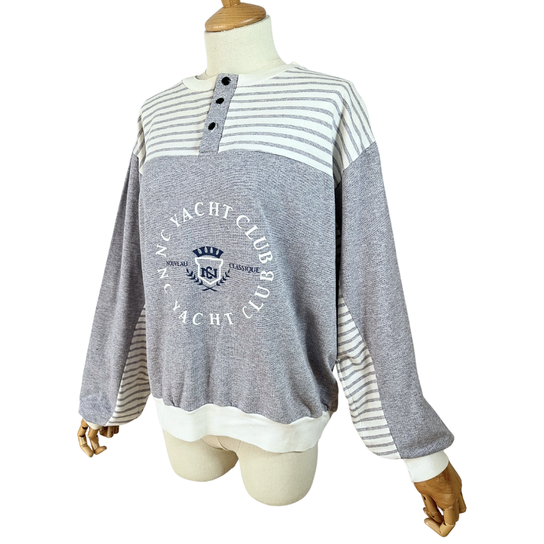 Striped nautical sweatshirt - XL