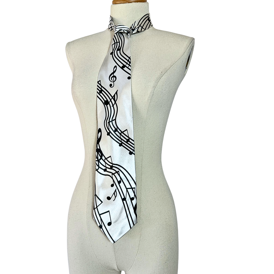 90s musical note necktie