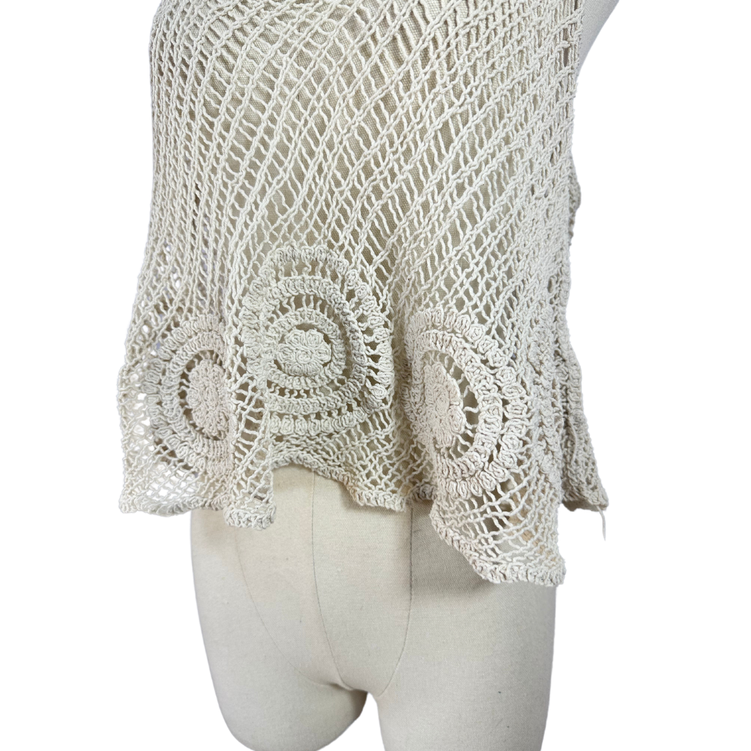 Boho crochet swing top - L