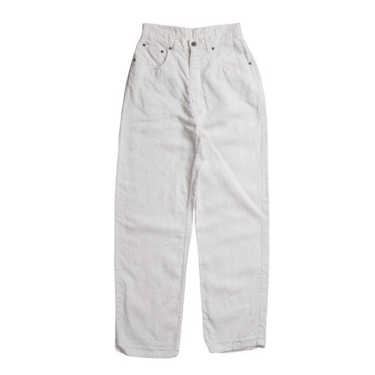 High waisted cotton pants - M